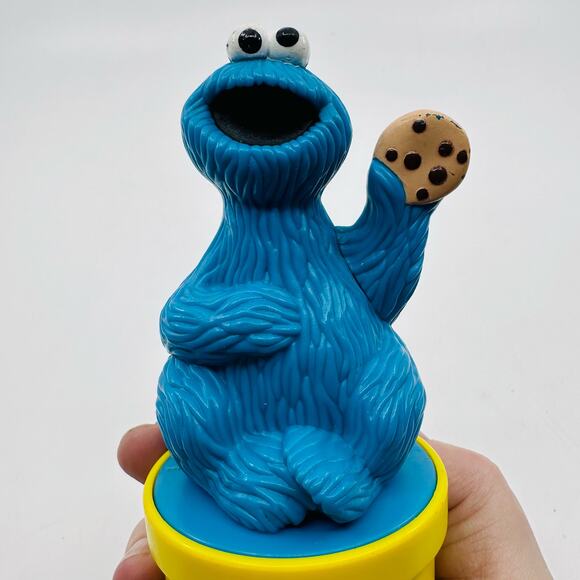 Play-Doh Sesame Street Cookie Monster Stamp Roller Henson 1992 no C -291 Toy - Picture 7 of 10